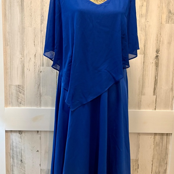 KIM CURVY DRESS -SIZE 16W ROYAL BLUE - NWT - Picture 4 of 5